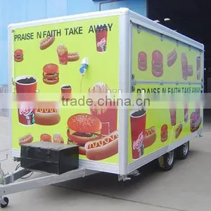 Refrigerated Truck Body Trailer/cargo Box Van Trailer/Mobile Dining Trailers/Dining Car Trailer/semi-trailer/ thumbnail-1