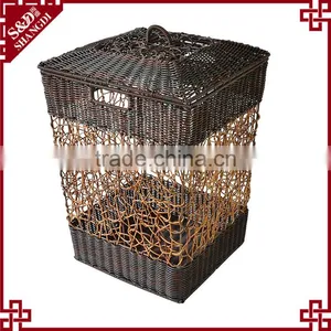 S&D Large Wicker Luandry Basket Made in China thumbnail-1