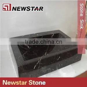 Newstar Polished Black Stone Sink for Outdoor thumbnail-1