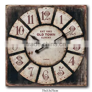 Big Wooden Decorative Wall Clock MDF Wall Clock Arabic Numeral thumbnail-1