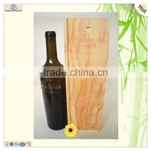 Wholesale Customized Laser Engraved Logo Pattern Wine Box thumbnail-1