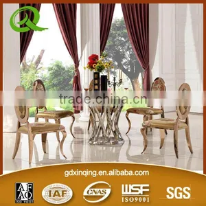 TH371 Tempered Glass Top Round Dining Table on Sale thumbnail-1