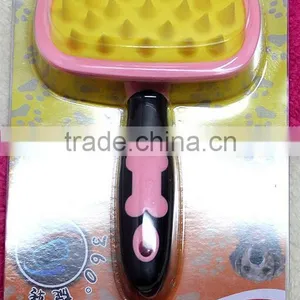 CY108 Silicone Comb Cat and Dog Fur Cleaner Pets Hair Comb thumbnail-1