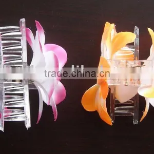 , Flower Claw , Artificial Flower Hair Claw , Fashion Style thumbnail-1