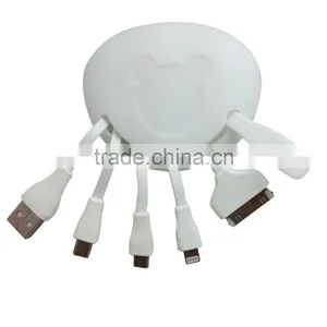 Custom Printed 4 in 1 Multiple Use USB Charging Cable for Data/syn Compatible With Ipad/iphone 4/6/5s/Samsung/Mp4 thumbnail-4