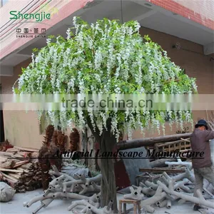 SAS201601 White Wisteria Tree,Wedding Silk Wisteria Tree thumbnail-2