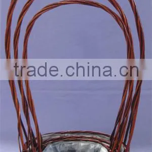 Oval Willow Christmas Flower Basket thumbnail-1