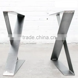 Industrial Wooden Stainless Steel Table Legs ,tale Base,dining Table thumbnail-3