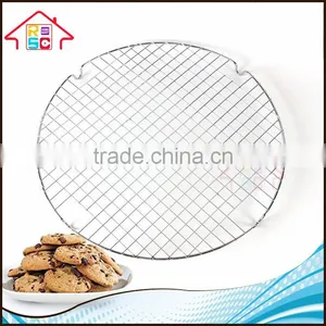 NBRSC Reliable Company Multi-Purpose Stainless Steel Cross-wire Round Baking and Cooling Rack thumbnail-1