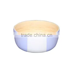 Lacquer Bamboo Salad Bowls, Spun Bamboo Bowls thumbnail-2