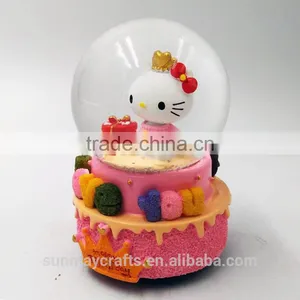 Custom Polyresin Happy Birthday Snow Globe for Sale thumbnail-3