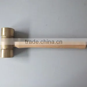 Wooden Handle Brass Hammer thumbnail-1