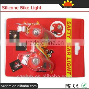 Red Bicycle Headlight Silicone Bike Light For Safety Travel thumbnail-6