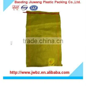 Leno Mesh Bags With Small Drawstrings and Logos, Circular Mesh Sacks With Printing, Raschel Onion Bags, China thumbnail-1