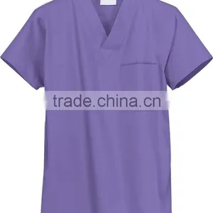 Hospital Unisex Reversible Scrub Tops Uniform Fashion Designs Factory China thumbnail-6