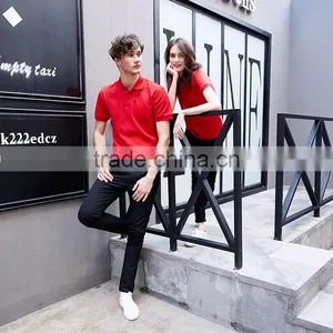 Factory Wholesale High Quality 220g 100% Cotton Ribbed Collar Stock Men Polo Shirt thumbnail-1