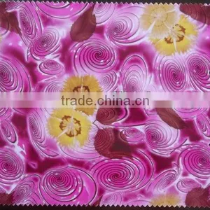 PVC Synthetic Leather, Pvc Leather With Flower Print Design for Bag thumbnail-1