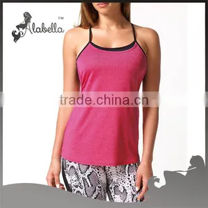 Custom Blank Women Fitness Tank Tops Sport Running Singlet thumbnail-1