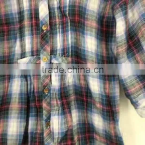 Ladies Stocklots Latest Designs Cotton Check Shirt thumbnail-3