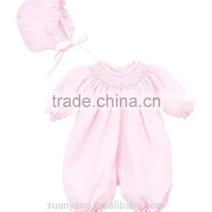 Pink Style Wholesale Girls Clothes Kids Smocked Clothing Children Boutique Christmas Outfit thumbnail-1