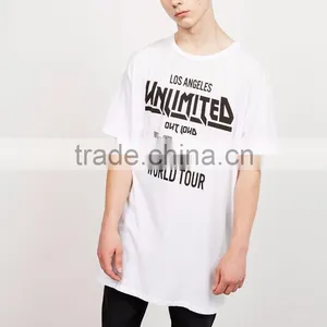High Quality Wholesale Cotton White Streetwear Mens American Apparel Tshirt OEM Modern Screen Printing Tees thumbnail-2