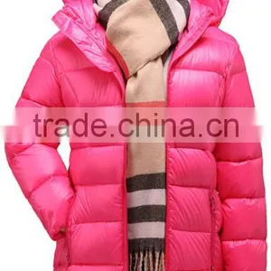 Custom Made Children Casual Long Duck Down Jacket/design Kids Girls Lightweight Feather Filled Down Wear thumbnail-1