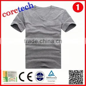 High Quality Cotton Bulk V-neck t Shirt Factory thumbnail-2
