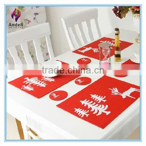 Eco-friendly Disposable Laser Cut Felt Christmas Placemat thumbnail-1