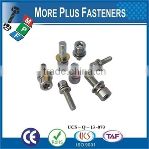 Taiwan JIS B1187 M3 M12 M3-0.5 x 6mm Phillips Pan Head Grade A2-70 Stainless Steel Square Conical Washer SEMS Machine Screw thumbnail-3
