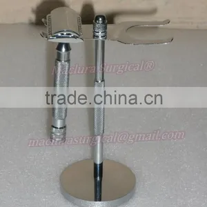 SHAVING BRUSH STAND, CHROME SHAVING RAZOR AND BRUSH STAND, RAZOR STAND thumbnail-1