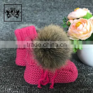 Handmade Fall Crocheted Shoe Sole Hand Crochet Cute Shoes Winter Baby Plush Indoor Booties thumbnail-6
