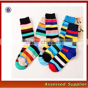 WH-118 Colorful Wholesale Funny Fashion Design Happy Business Cozy Knitted Crew Custom Socks for Men and Women thumbnail-1