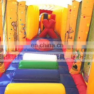 Clown Inflatable Tunnel Jumping Castle With Obstacle thumbnail-5