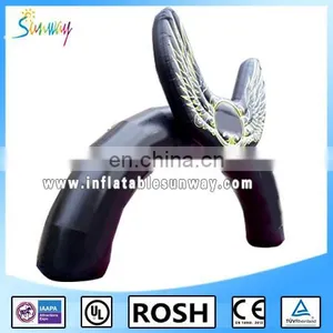 New Design Attractive Eagle Black Inflatable Arch for Advertising thumbnail-2