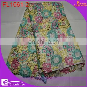 Guipure Lace/embroidery Lace/french Lace Fabric/african Lace Fabric/cord Lace Fabric FL1061-1 thumbnail-2