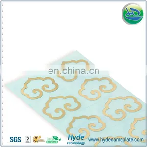 Custom Company Logo Printed Gold Metal Sticker in Sheet thumbnail-4