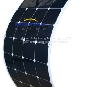 Factory Price Macsun Solar 200W Semi-flexible Monocrystalline Solar Panel thumbnail-1