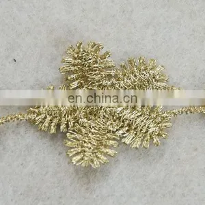 Top Hot Design Fashion Flower Gold Lurex Tape for Wholesale Trim thumbnail-3