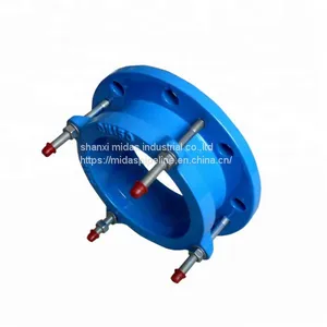 Ductile Iron Universal Wide Range Flange Adaptor for PE Pipes thumbnail-1