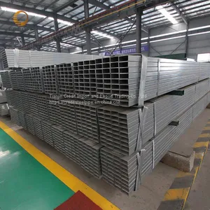 ASTM Steel Profile ms Square Tube Galvanized Furniture Rectangular Pipe Factory Construction Rectangular Pipe For Sale thumbnail-2