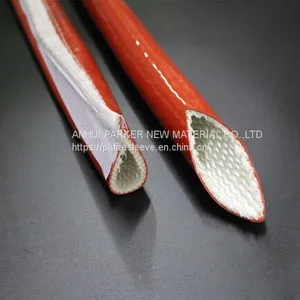 High Temperature Silicone Fiberglass Hose Protection Sleeve thumbnail-2