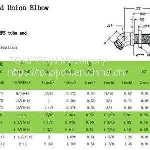 45°bulkhead Union Elbow FS2702 thumbnail-1