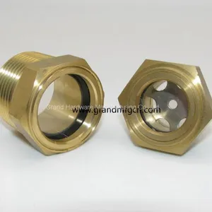 Brass Oil Level Glass Sights for Pumps NPT Pipe Thread 1 Inch thumbnail-2