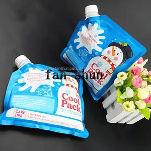 Domestic Ice Bag/drop Resistance/freezing Resistance -30 ℃ Edible/ice Nozzle Bag Sealed Aluminum Foil Bags on Three Sides thumbnail-3