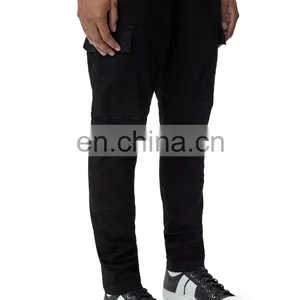 DiZNEW CUSTOM FASHION BLACK STRETCH DENIM PANT CARGO JEANS MEN thumbnail-5