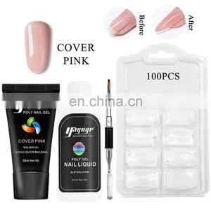 Cleaner Plus 30ml 7 Colors 4pcs False Nail Tips 100 Pcs Nail Extension uv Gel Kit Beauty Personal Care thumbnail-6