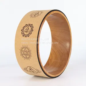 Low MOQ Customized Cork Yoga Wheel With CE Certification thumbnail-1