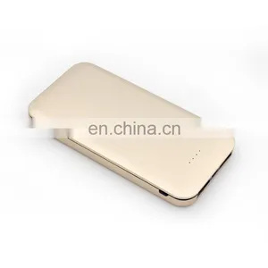 Oem Logo Print Super Thin Metal Power Bank 8000mah Golden Oem Color Power Portable Charger thumbnail-3