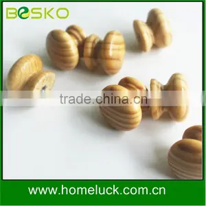 Natural Material Drawer Wood Door Handles Small Round Wooden Knobs Quality Choice thumbnail-3