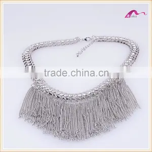 Latest Design Wholesale Chunky Tassel Statement Necklace In China thumbnail-2